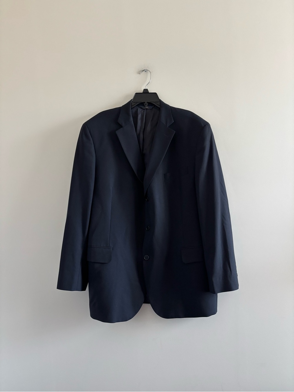 Brooks Brothers 346 Blazer Navy Blue Wool Sport Coat Mens 48L Classic Old Money